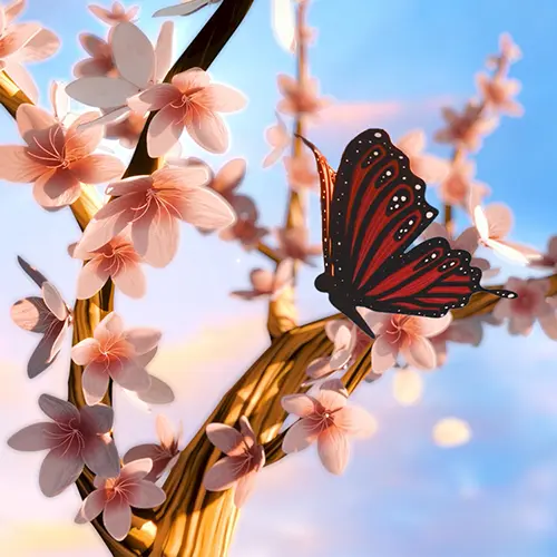 Butterflies And Blossoms Asset Pack