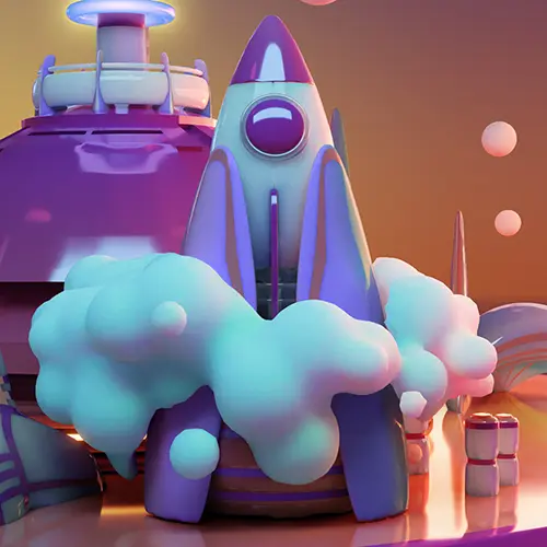 3D Space Diorama Animation